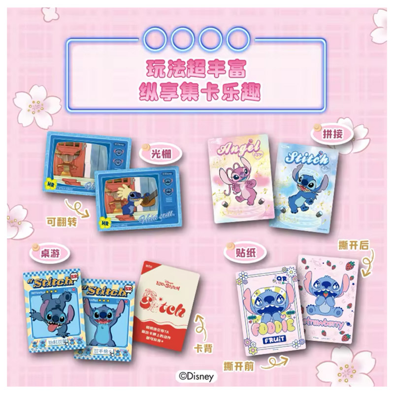 Disney Cardfun Lilo & Stitch Mischevous Home Boite 10 Boosters 4 Cartes